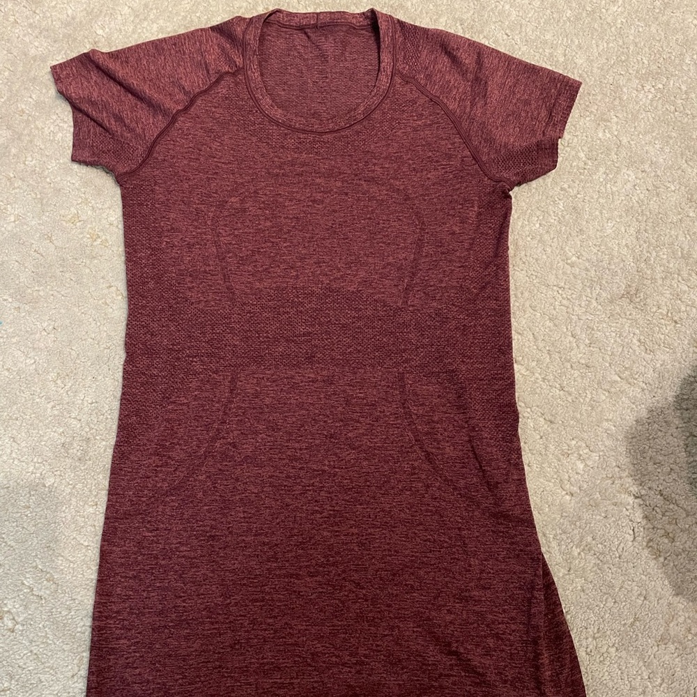Lululemon Maroon Swiftly Tech Shirt